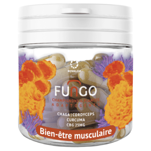 Gélules FUNGO CBG et champignons bien-être musculaire
